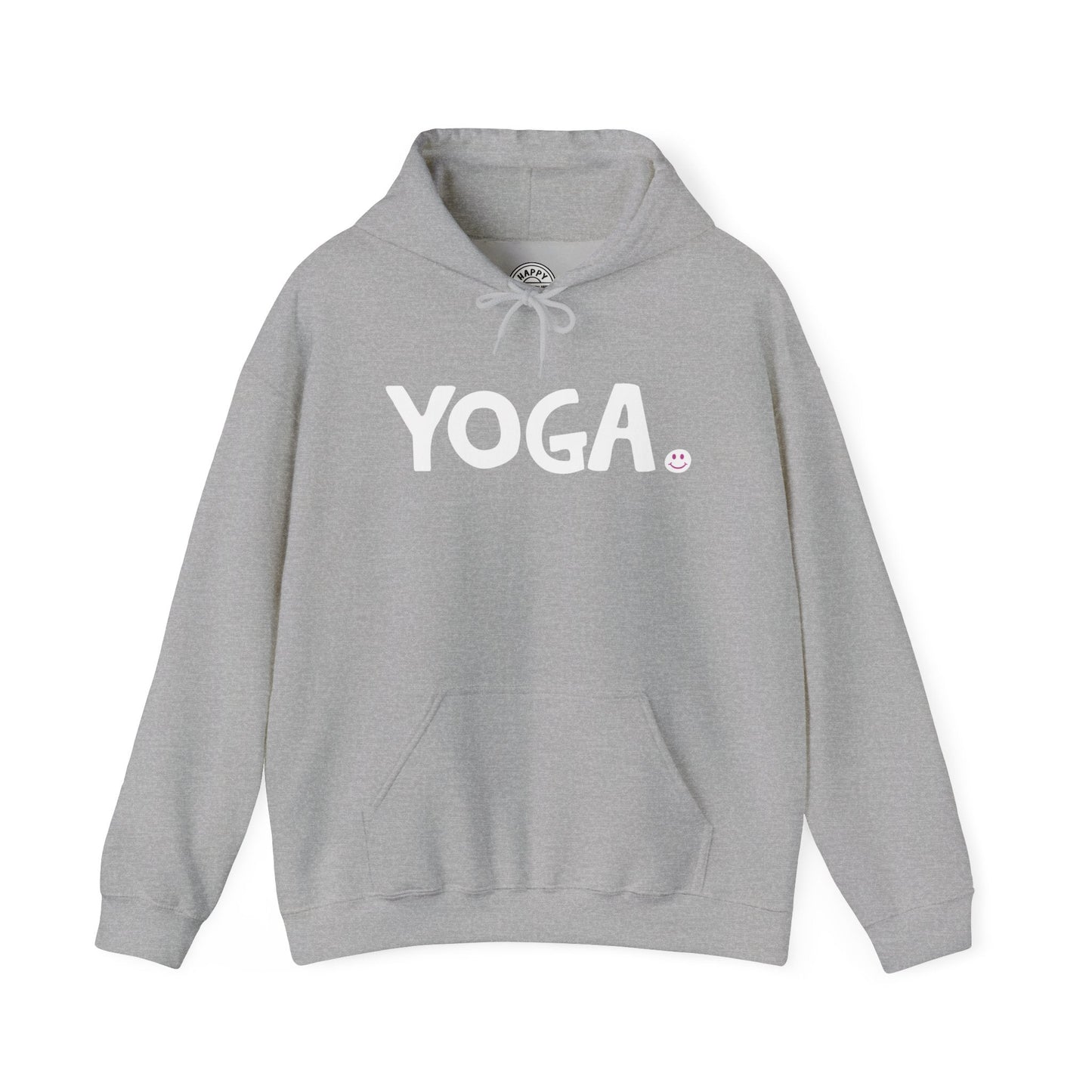 YOGA Happy Tee (Hoodie)  Hoodie 2XL / Sport Grey HAPPY TEES® BRAND