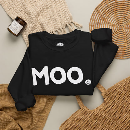 MOO Happy Tee (Sweatshirt)  Sweatshirt  HAPPY TEES® BRAND