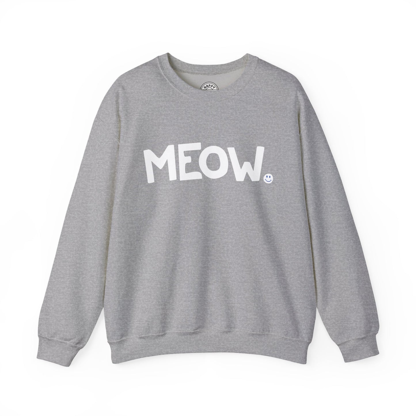 MEOW Happy Tee (Sweatshirt)  Sweatshirt  HAPPY TEES® BRAND
