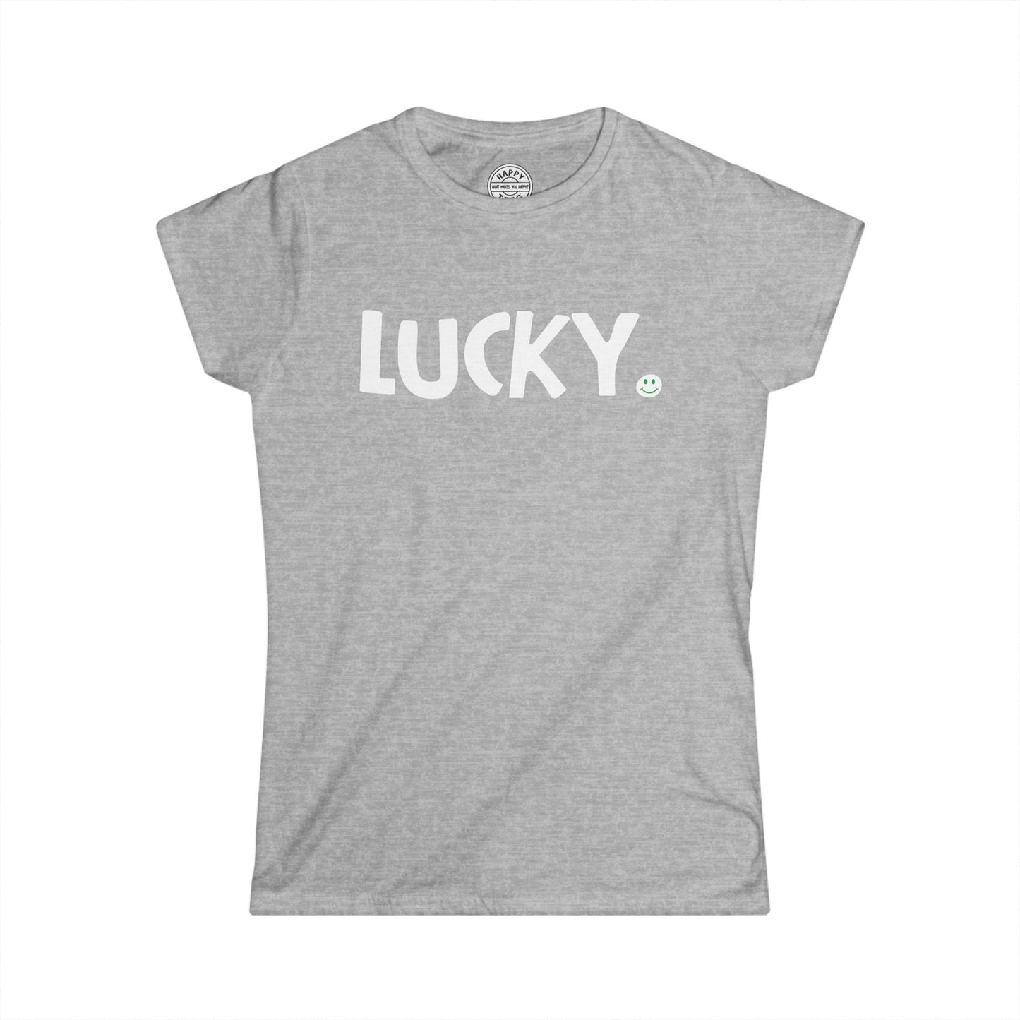 LUCKY Happy Tee (Women's Tee)  T-Shirt  HAPPY TEES® BRAND