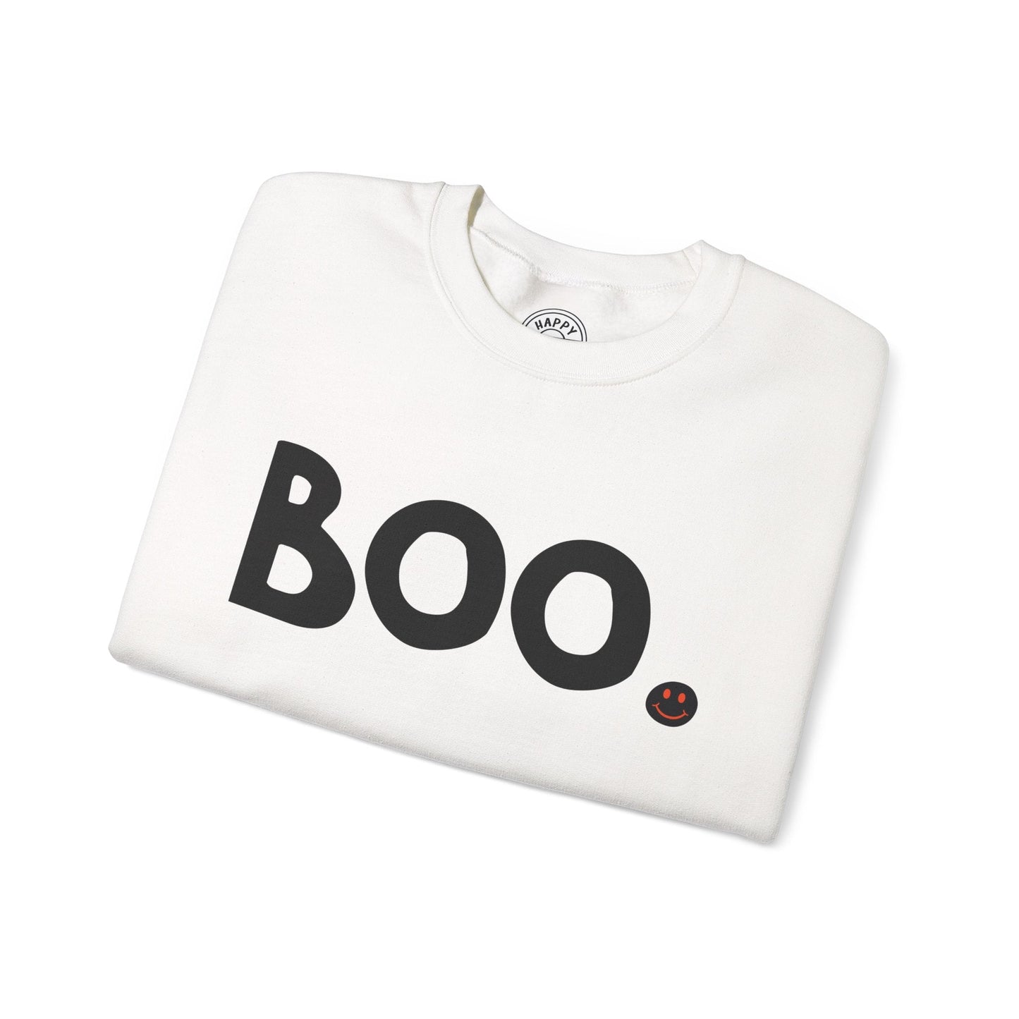 BOO Happy Tee (Sweatshirt)  Sweatshirt  HAPPY TEES® BRAND