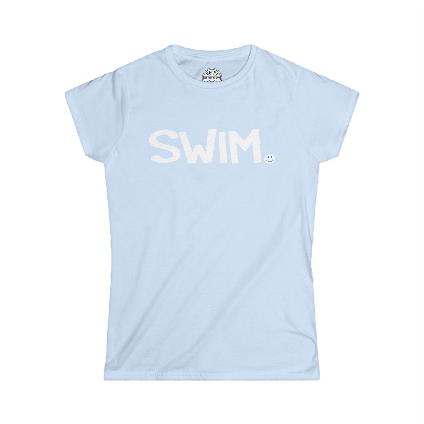 SWIM Happy Tee (Women's Tee)  T-Shirt  HAPPY TEES® BRAND