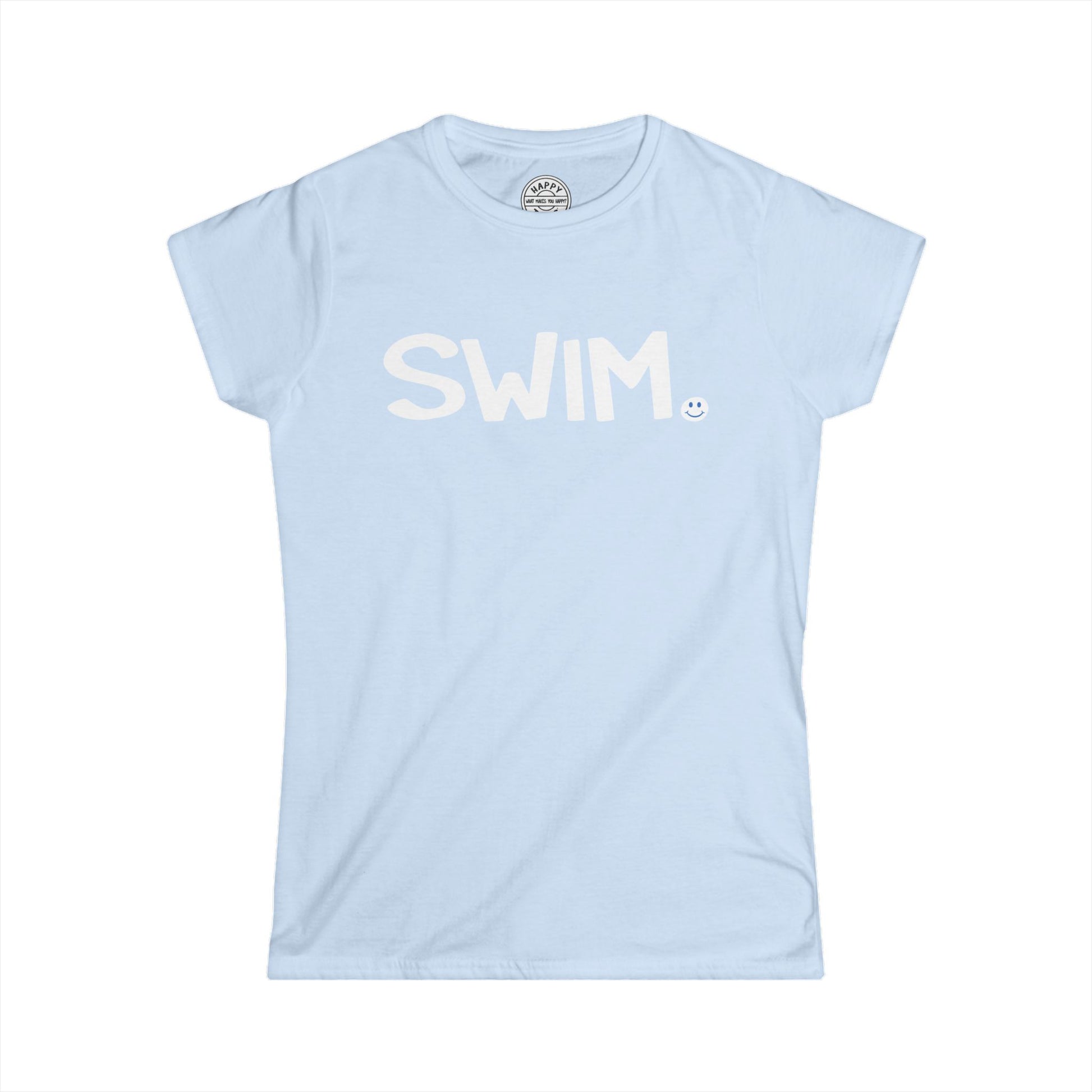 SWIM Happy Tee (Women's Tee)  T-Shirt  HAPPY TEES® BRAND