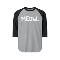 MEOW Happy Tee (Long Sleeve Raglan)