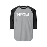 MEOW Happy Tee (Long Sleeve Raglan)
