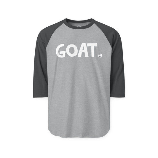 GOAT Happy Tee (Long Sleeve Raglan)