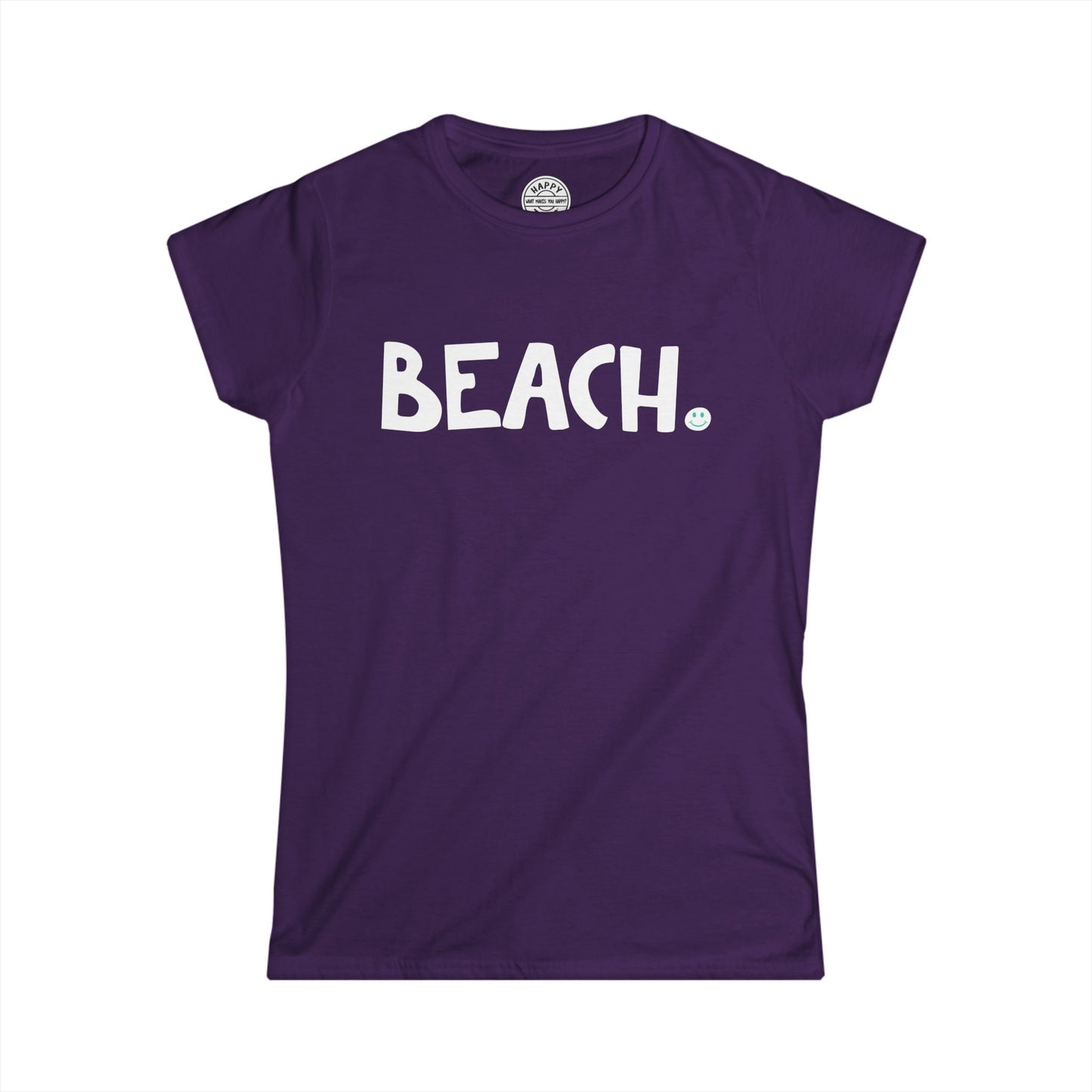 BEACH Happy Tee (Women's Tee)  T-Shirt  HAPPY TEES® BRAND