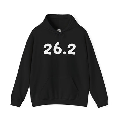 26.2 Happy Tee (Hoodie)  Hoodie 2XL / Black HAPPY TEES® BRAND