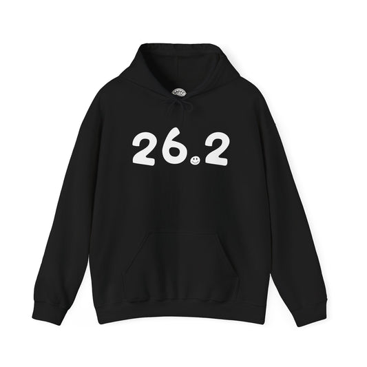 26.2 Happy Tee (Hoodie)  Hoodie 2XL / Black HAPPY TEES® BRAND