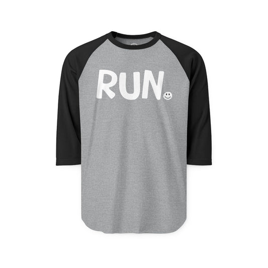 RUN Happy Tee (Long Sleeve Raglan)  Long-sleeve  HAPPY TEES® BRAND
