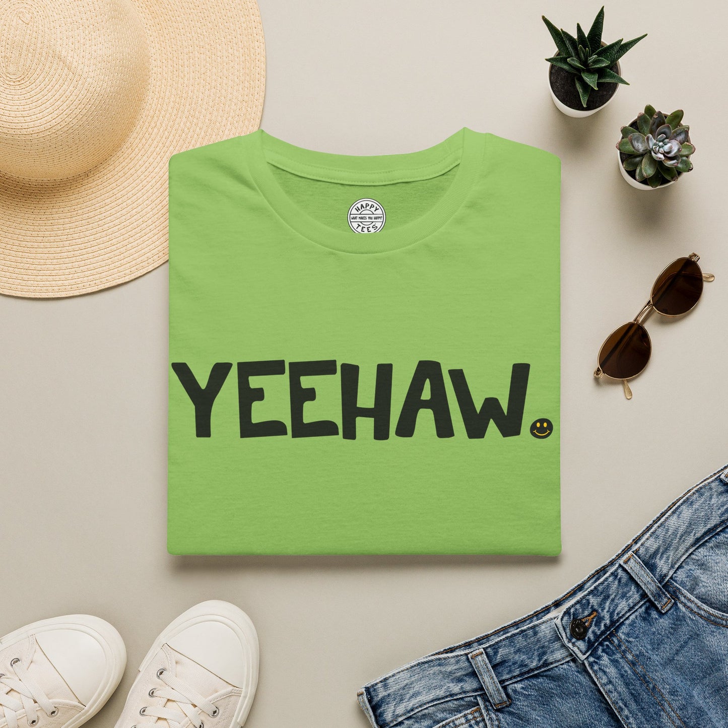 YEEHAW Happy Tee  T-Shirt  HAPPY TEES® BRAND