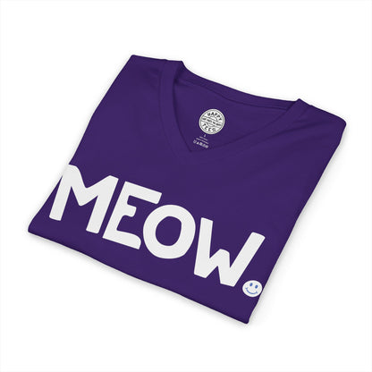 MEOW Happy Tee (V-Neck)  V-neck  HAPPY TEES® BRAND