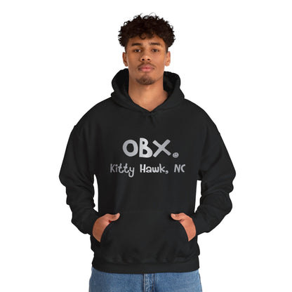OBX Happy Tee (Hoodie, Silver) Printify