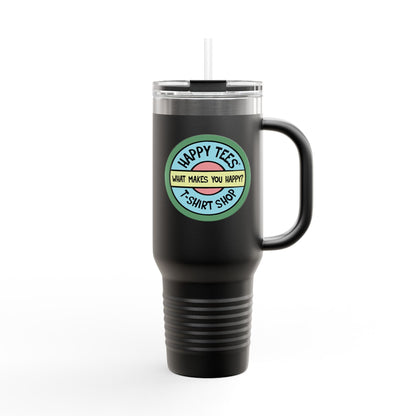 Happy Tees Tumbler (color)  Mug 40oz / Black HAPPY TEES® BRAND