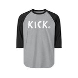 KICK Happy Tee (Long Sleeve Raglan) Printify