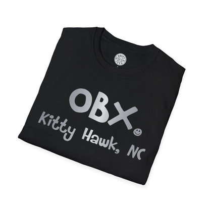 OBX Happy Tee (Silver)  T-Shirt  HAPPY TEES® BRAND