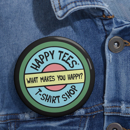 Happy Tees® Pin Buttons (color)  Accessories  HAPPY TEES® BRAND