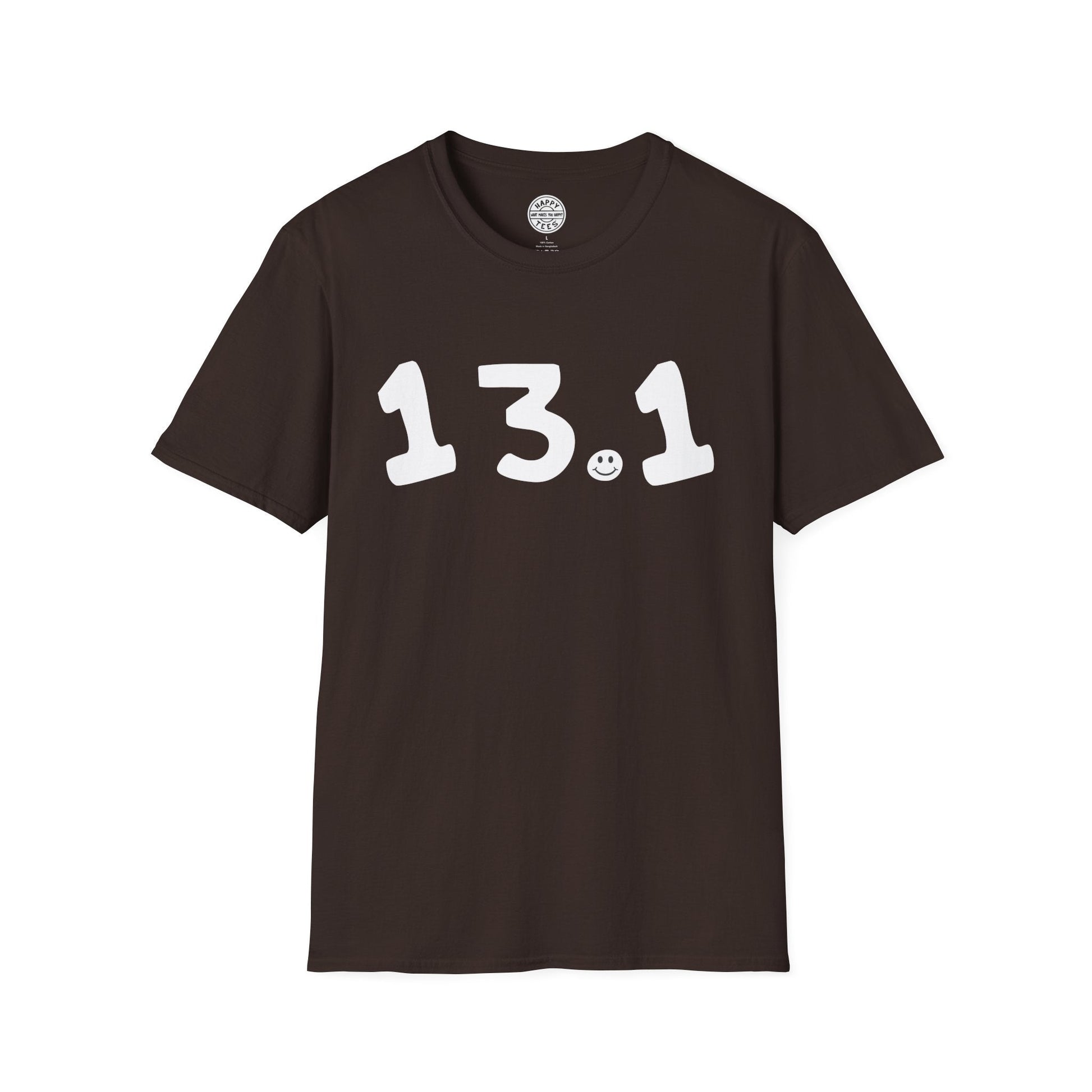 13.1 Happy Tee  T-Shirt Dark Chocolate / 2XL HAPPY TEES® BRAND