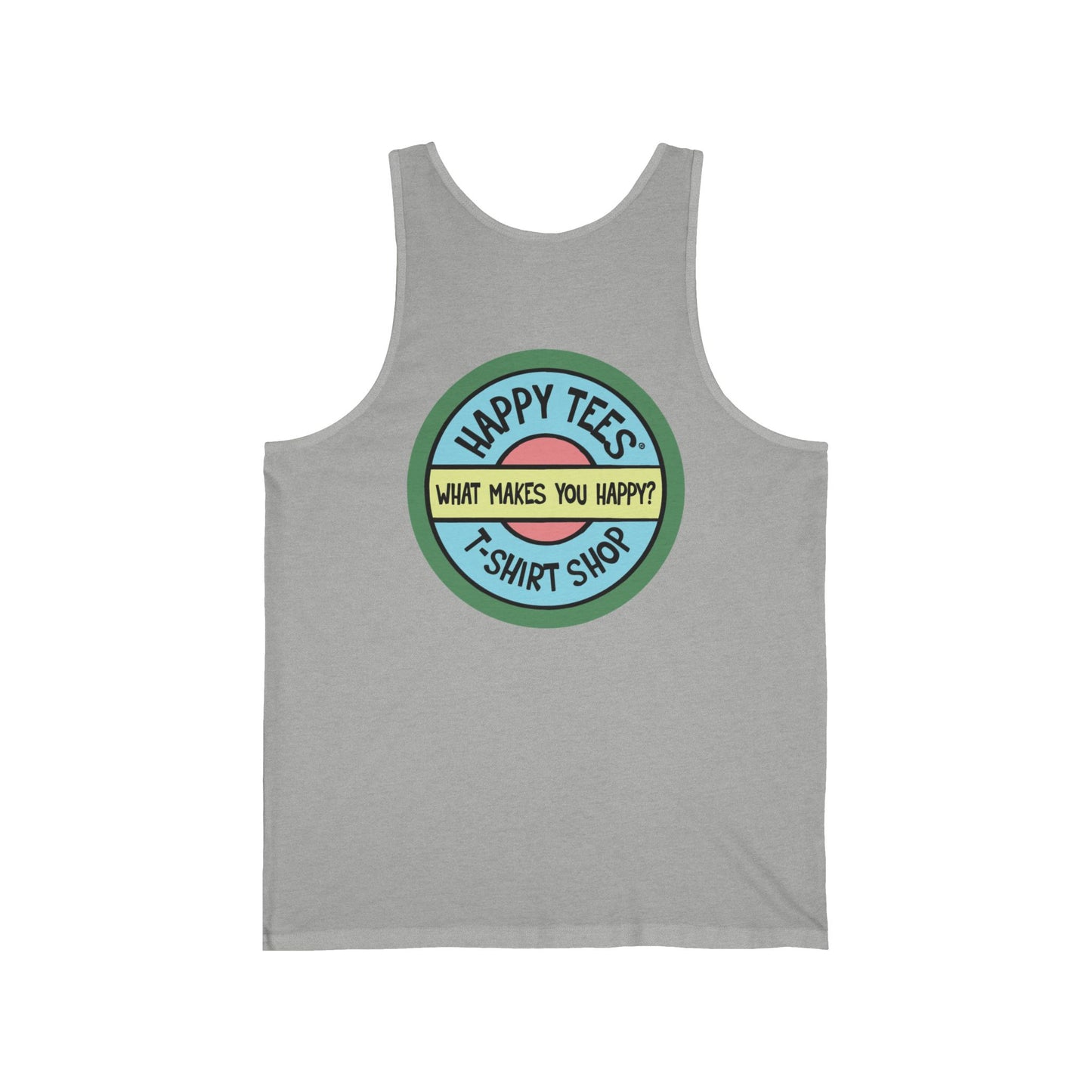 Happy Tees® T-Shirt (Tank Top without front logo)  Tank Top  HAPPY TEES® BRAND