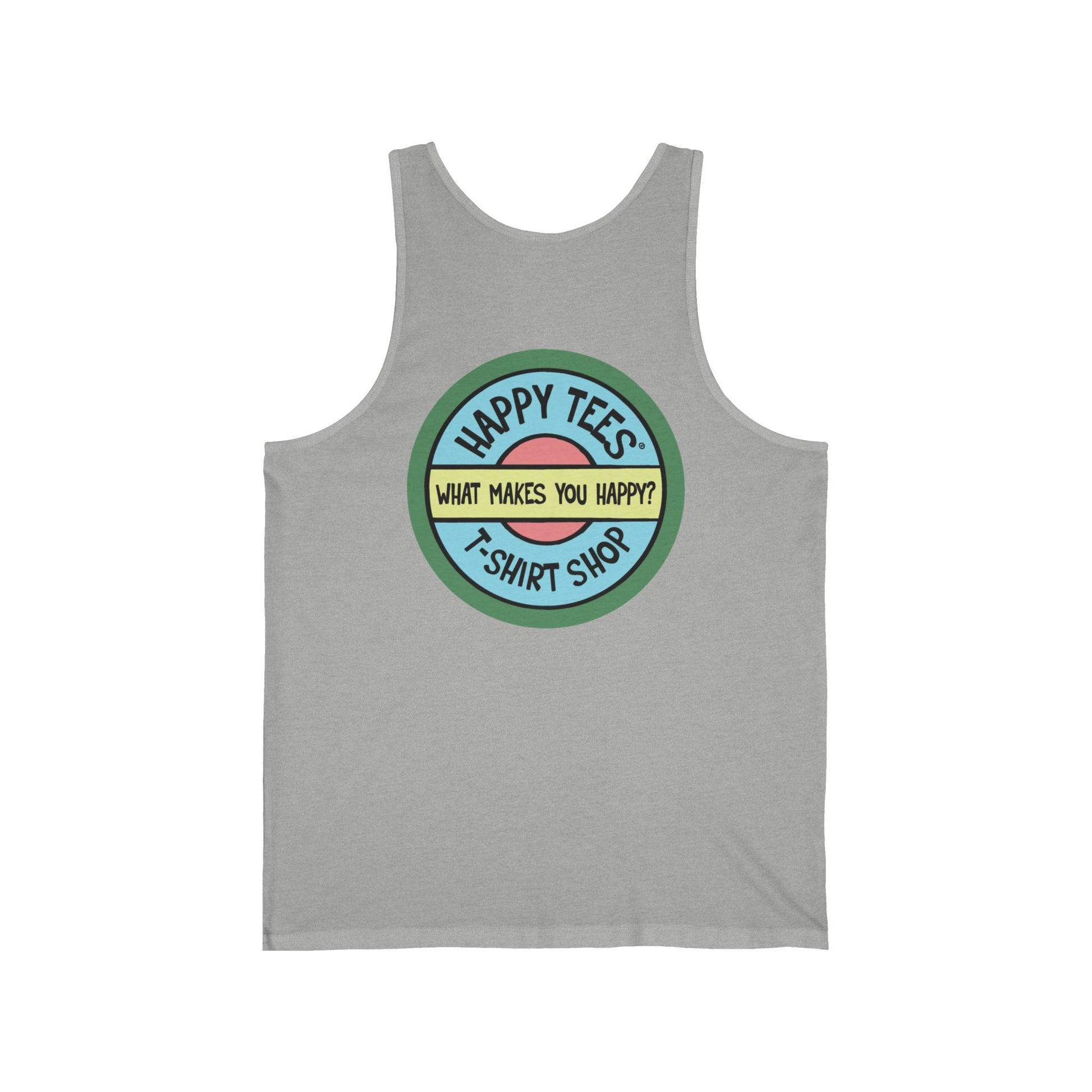 Happy Tees® T-Shirt (Tank Top without front logo)  Tank Top  HAPPY TEES® BRAND