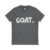 GOAT Happy Tee (V-Neck)  V-neck Asphalt / 2XL HAPPY TEES® BRAND
