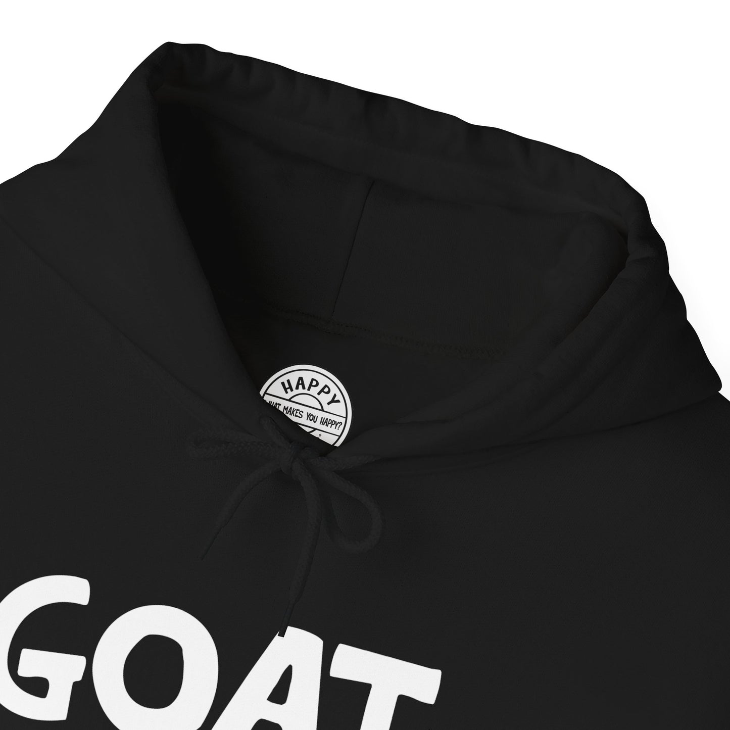 GOAT Happy Tee (Hoodie)  Hoodie  HAPPY TEES® BRAND