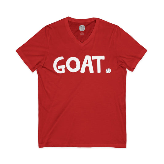 GOAT Happy Tee (V-Neck)  V-neck  HAPPY TEES® BRAND
