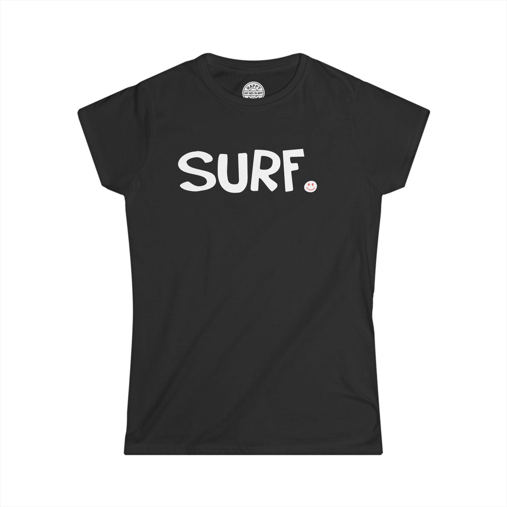 SURF Happy Tee (Women's Tee)  T-Shirt  HAPPY TEES® BRAND