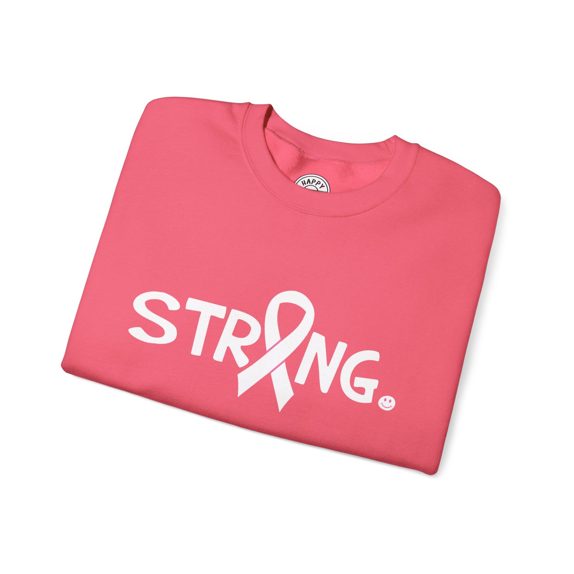 STRONG Happy Tee (Sweatshirt for Breast Cancer)  Sweatshirt  HAPPY TEES® BRAND