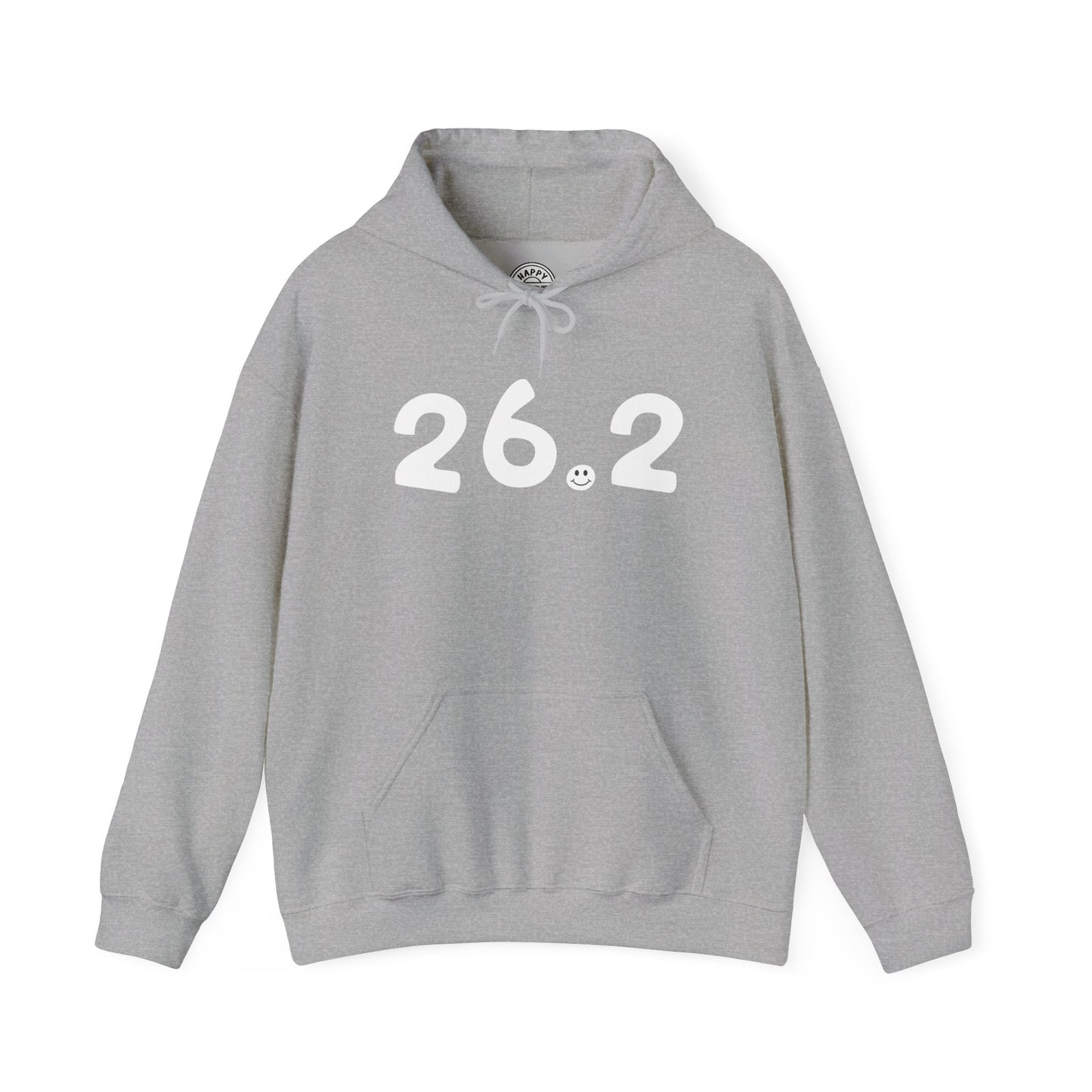 26.2 Happy Tee (Hoodie)  Hoodie 2XL / Sport Grey HAPPY TEES® BRAND