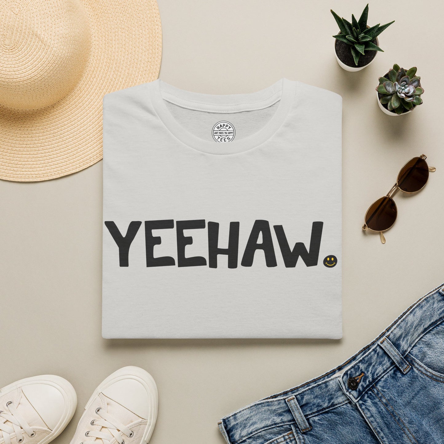 YEEHAW Happy Tee  T-Shirt  HAPPY TEES® BRAND