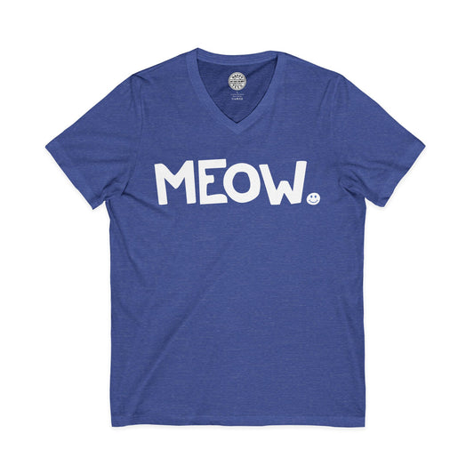 MEOW Happy Tee (V-Neck)  V-neck  HAPPY TEES® BRAND