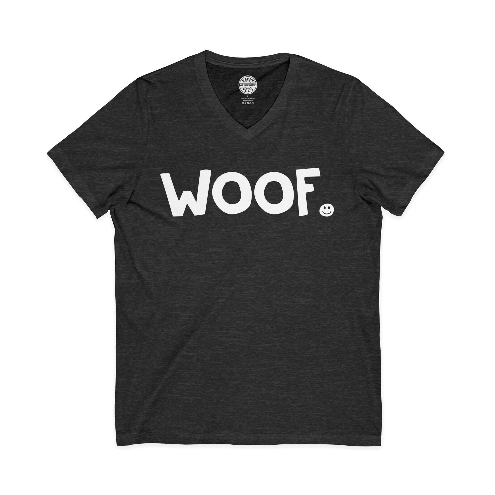 WOOF Happy Tee (V-Neck)  V-neck  HAPPY TEES® BRAND