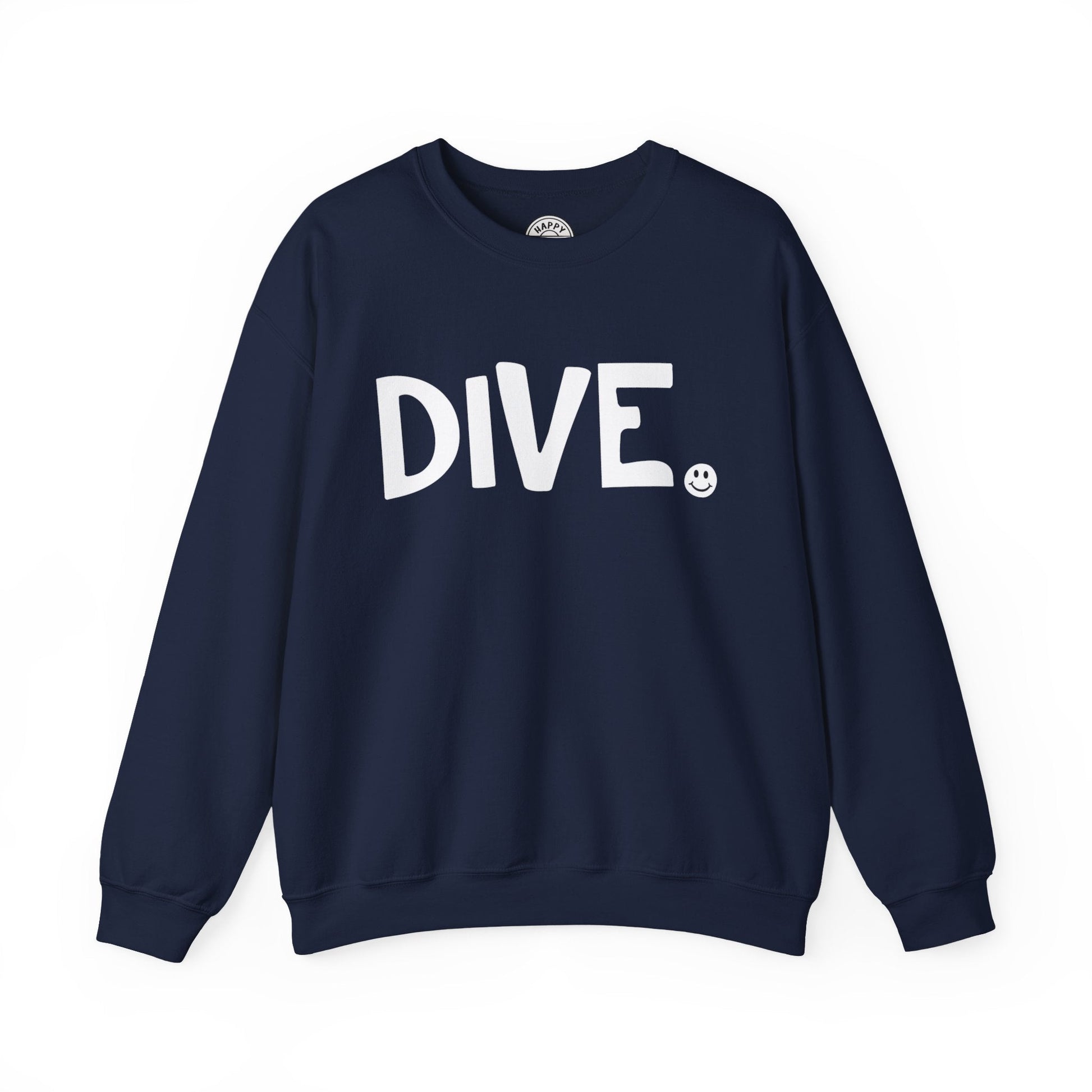 DIVE Happy Tee (Sweatshirt)  Sweatshirt Navy / 2XL HAPPY TEES® BRAND