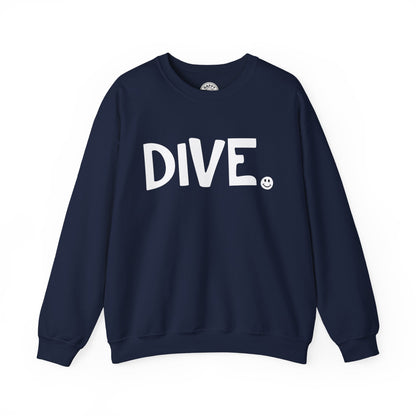 DIVE Happy Tee (Sweatshirt)  Sweatshirt Navy / 2XL HAPPY TEES® BRAND