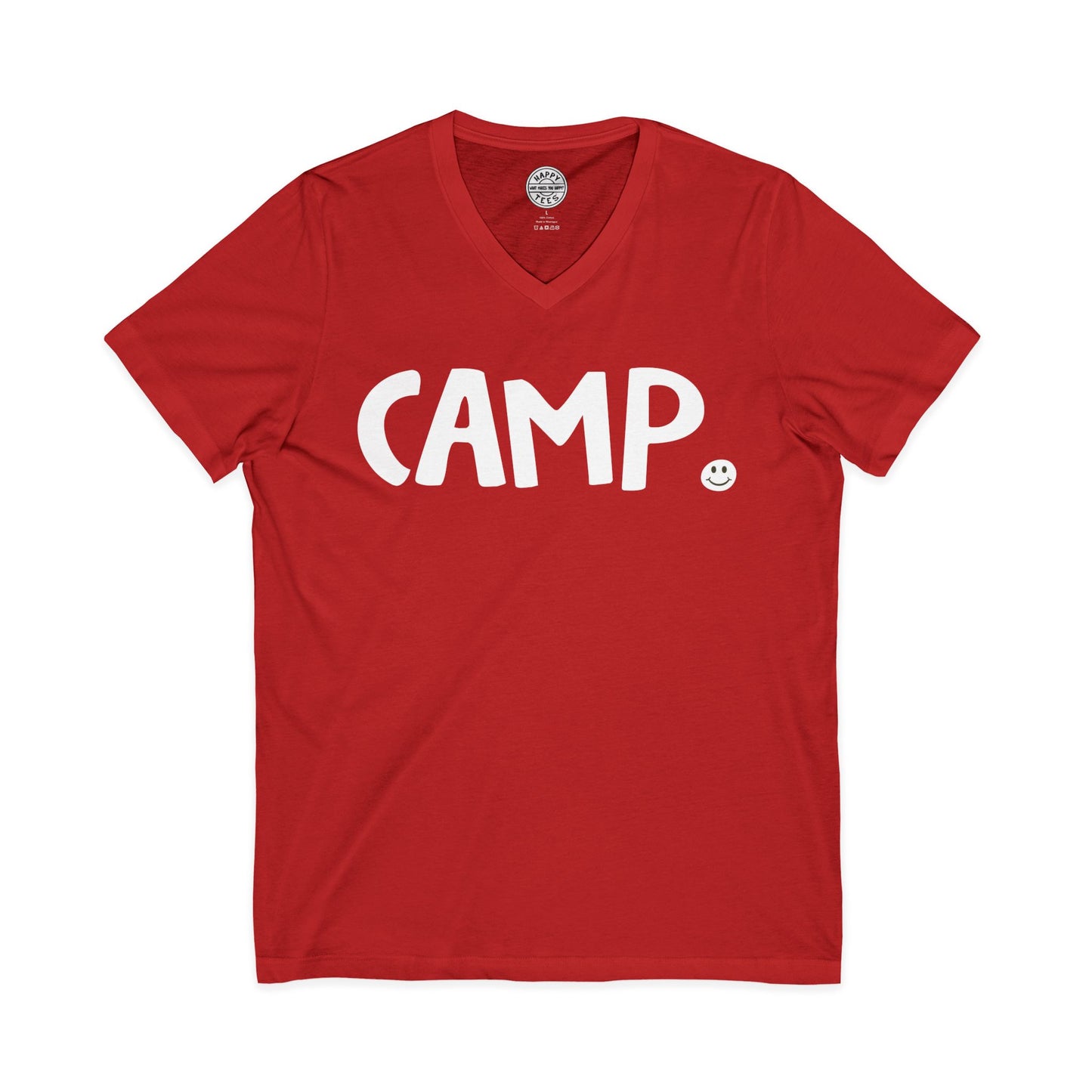 CAMP Happy Tee (V-Neck)  V-neck  HAPPY TEES® BRAND