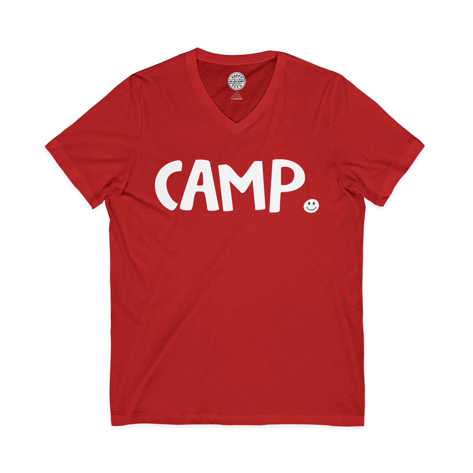 CAMP Happy Tee (V-Neck)  V-neck  HAPPY TEES® BRAND