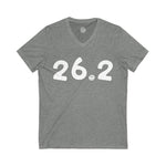 26.2 Happy Tee (V-Neck)  V-neck Deep Heather / 2XL HAPPY TEES® BRAND