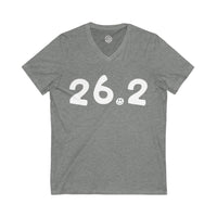 26.2 Happy Tee (V-Neck)  V-neck Deep Heather / 2XL HAPPY TEES® BRAND