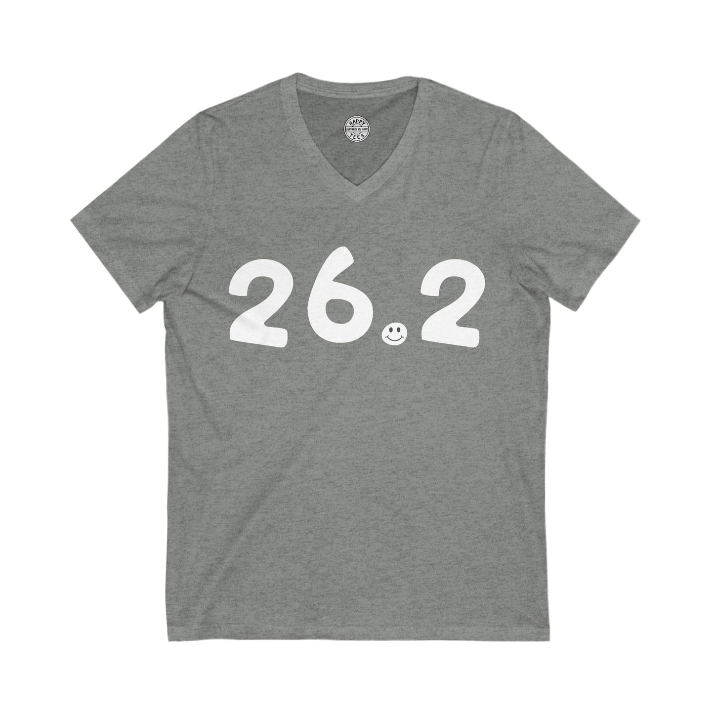 26.2 Happy Tee (V-Neck)  V-neck  HAPPY TEES® BRAND