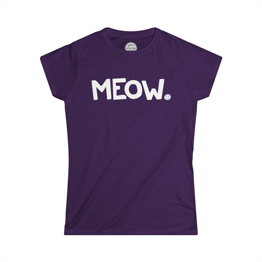 MEOW Happy Tee (Women's Tee)  T-Shirt  HAPPY TEES® BRAND