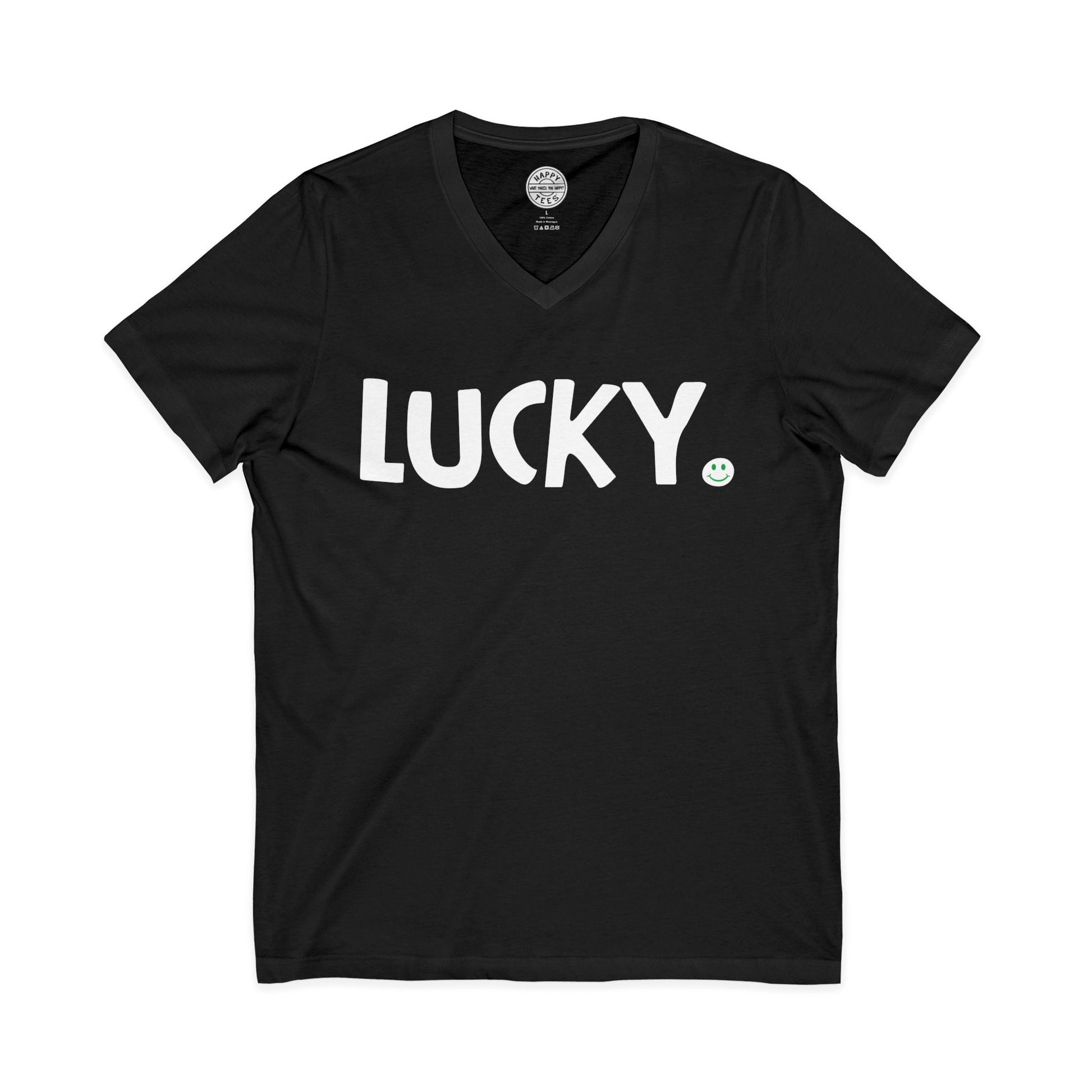 LUCKY Happy Tee (V-Neck)  V-neck  HAPPY TEES® BRAND