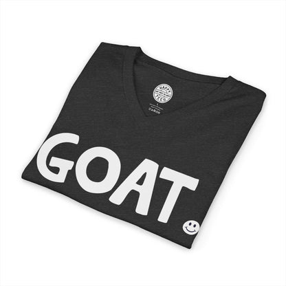 GOAT Happy Tee (V-Neck)  V-neck  HAPPY TEES® BRAND