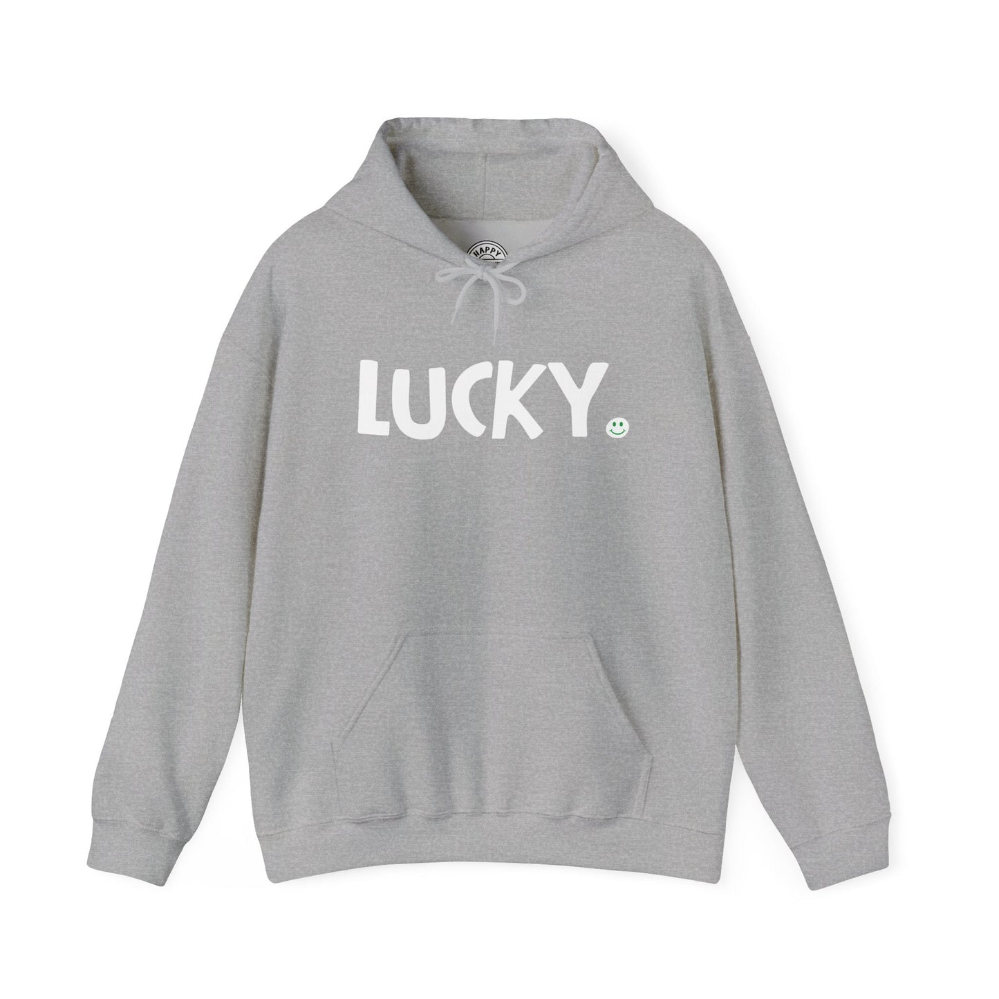 LUCKY Happy Tee (Hoodie)  Hoodie 2XL / Sport Grey HAPPY TEES® BRAND