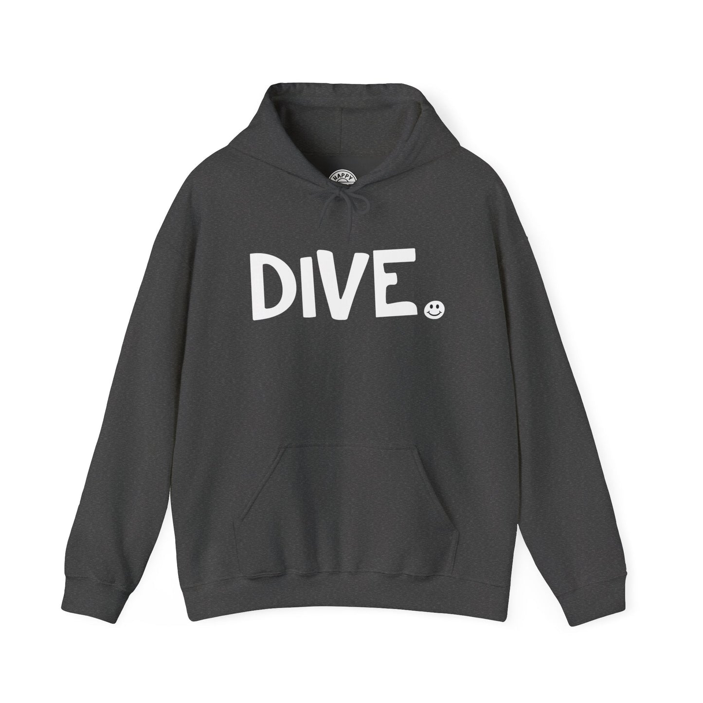 DIVE Happy Tee (Hoodie)  Hoodie 2XL / Dark Heather HAPPY TEES® BRAND
