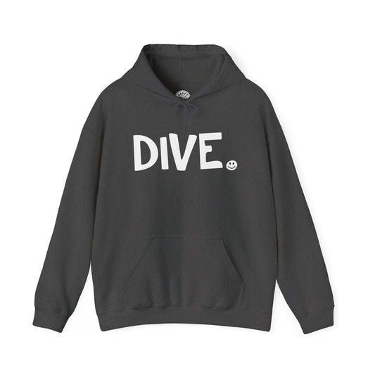 DIVE Happy Tee (Hoodie)  Hoodie 2XL / Dark Heather HAPPY TEES® BRAND