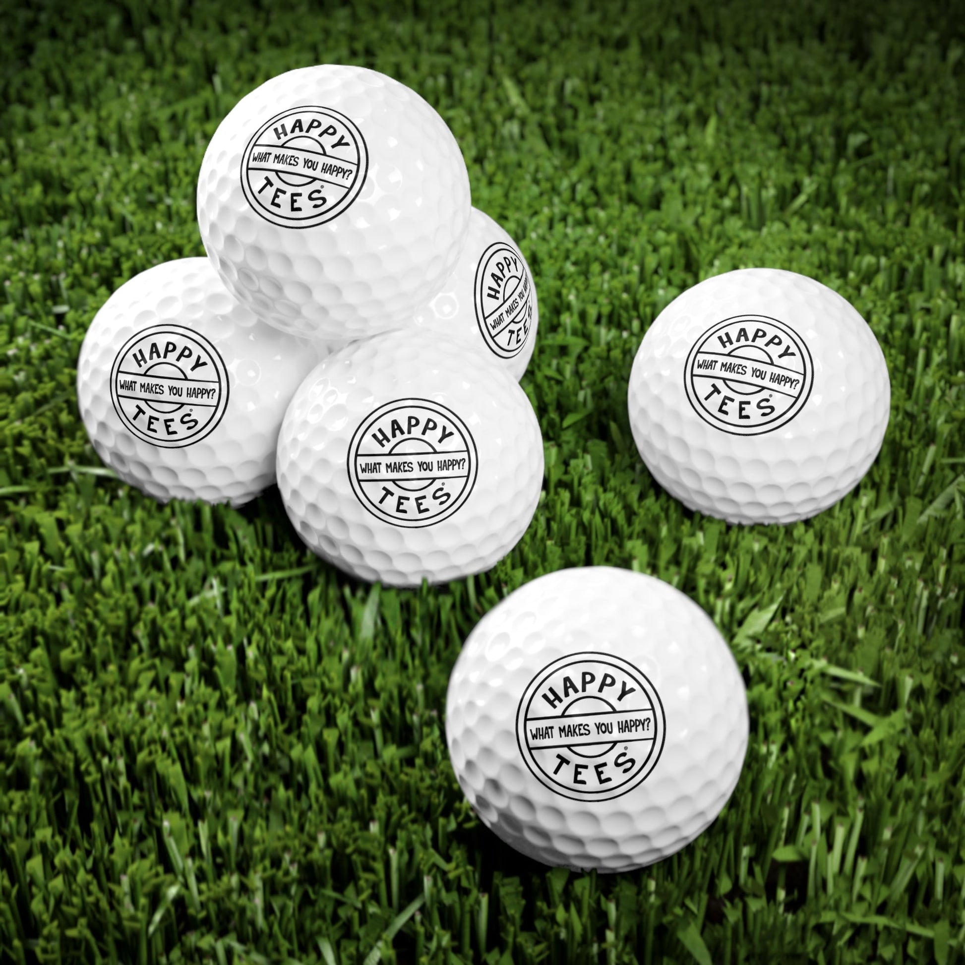 Happy Tees® Golf Balls (6 Pack) Printify