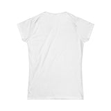HIS Happy Tee (Women's White Tee with red graphic) Printify