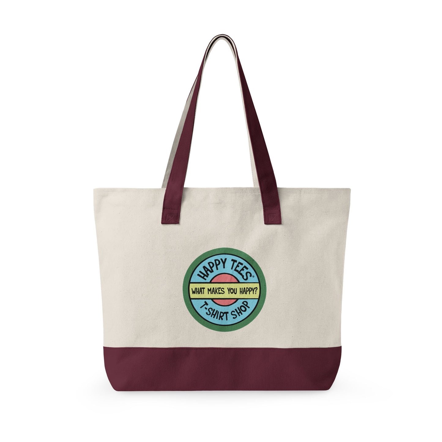Happy Tees® Tote Bag (With Zipper)  Bags  HAPPY TEES® BRAND