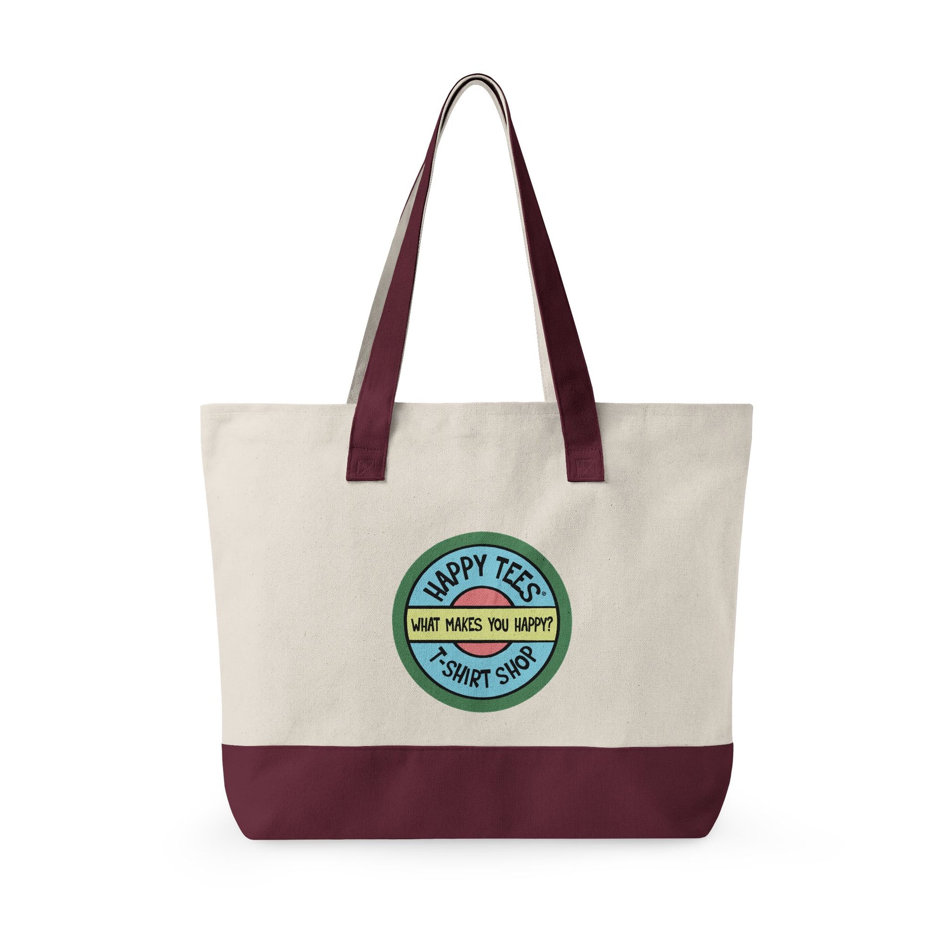 Happy Tees® Tote Bag (With Zipper)  Bags  HAPPY TEES® BRAND